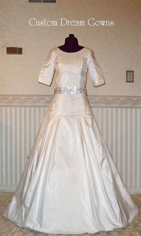 Custom Made Silk Taffeta Ivory Ball Gown Perfect For Your Dream Wedding