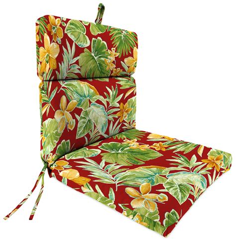 Sweet home collection patio cushions outdoor chair pads premium comfortable thick fiber fill tufted 19 x 19 seat cover, 2 pack, red. Outdoor 22" x 44" x 4" Chair Cushion - Walmart.com ...