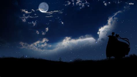 Moon Sky Anime Wallpapers Wallpaper Cave