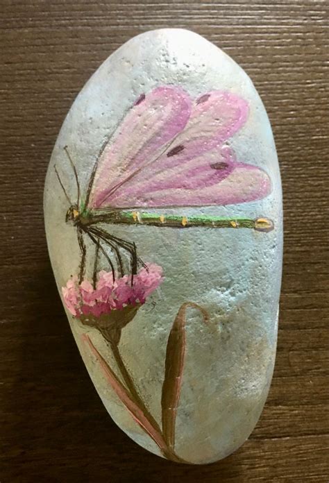 Dragonfly Diy Rock Art Rock Painting Designs Stone Art Painting