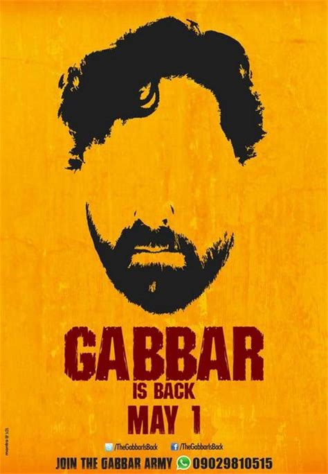 Gabbar Is Back Poster Hindi Movie Music Reviews And News