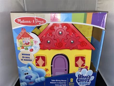 Melissa And Doug Blues Clues And You Take Along House Wooden Toy Baby