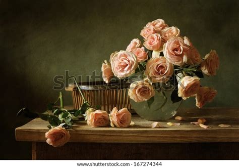 Still Life Pink Roses Stock Photo 167274344 Shutterstock
