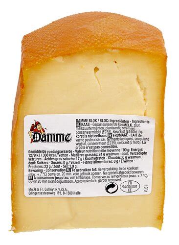 Damme Fromage Pâte Demi Dure 250g Colruyt
