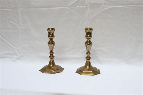 A Pair Of Brass Candlesticks England Early 18th Century Catawiki