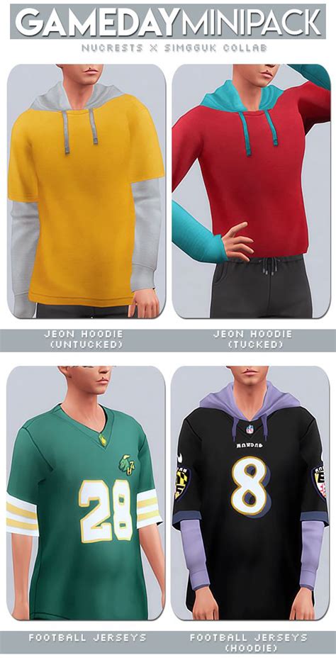 Gameday Minipack 🏈 Collab With Nucrests Simkoos On Patreon Sims