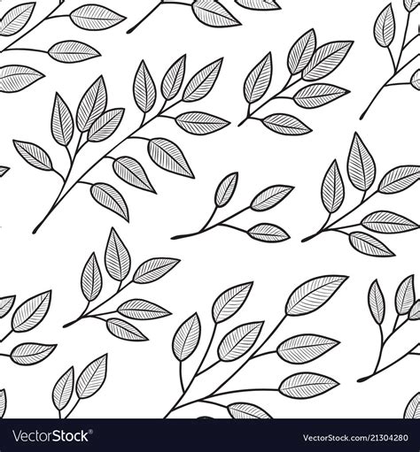Seamless Plant Pattern Royalty Free Vector Image