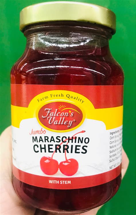 Falcons Valley Jumbo Maraschino Cherries With Stem 284g Lazada Ph