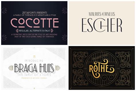 15 Art Nouveau Fonts For Truly Elegant Designs Hipfonts
