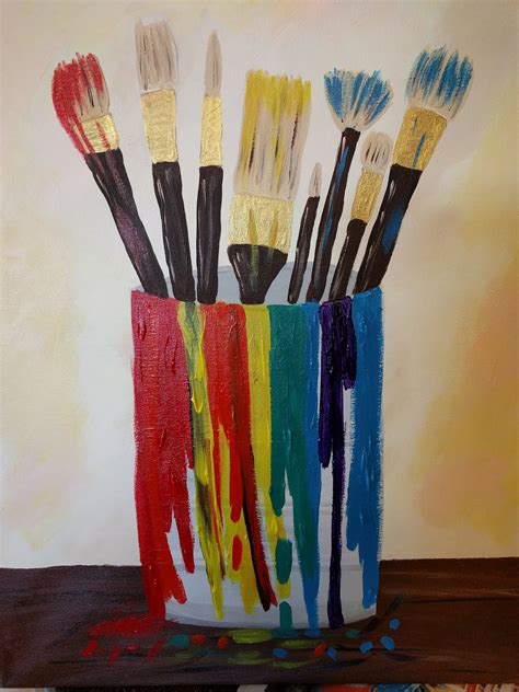 Scoontemplations Paintbrushes In Can