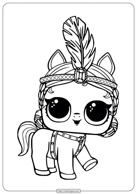 LOL Unicorn Coloring Pages