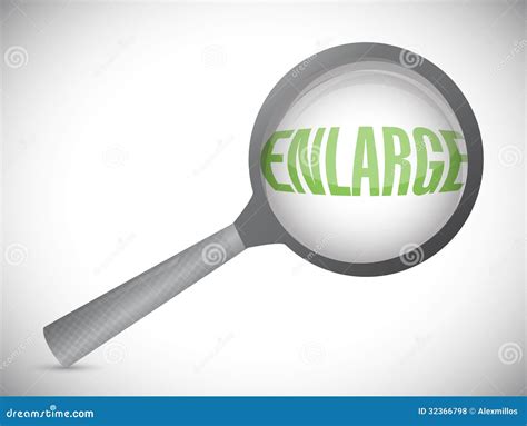 Magnify With Enlarge Text Illustration Design Stock Illustration Illustration Of Enlarged