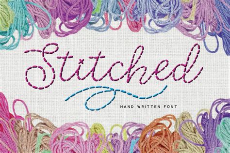 21 Best Stitched Fonts For Embroidery Lovers Design Inspiration