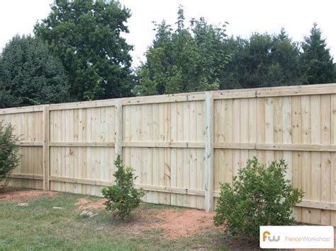 To simplify this further, the wood fencing cost for installation lies between a range of $1,692 and $3,981. The Henderson™ Wood Privacy Fence | Pictures & Per Foot ...