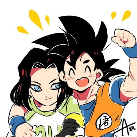Goku And Android 17 Anime Dragon Ball Dragon Ball Dragon Ball Super
