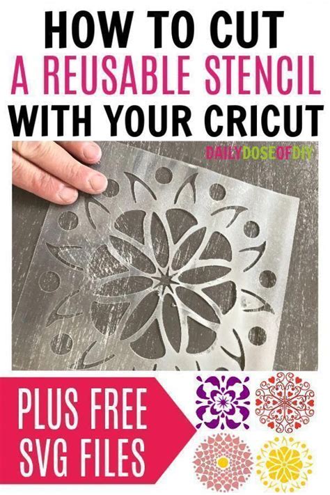 How To Make Diy Reusable Stencils With Your Cricut Explore Or Maker