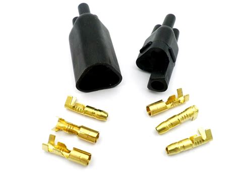 3 Way Black Rubber Kawasaki Kh Connector And 39mm Brass Bullets