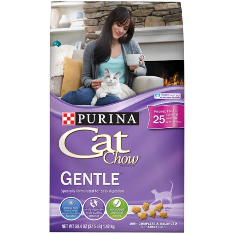 Explore them all here to find one your cat will love and you can feel confident feeding to her. Purina Cat Chow Gentle Cat Food 3.15 lb. Bag | Shop Your ...