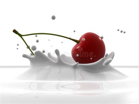 Cherry Splash Stock Photos Image