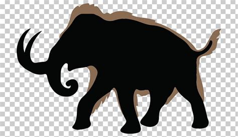 Woolly Mammoth Silhouette Drawing Png Clipart African Elephant