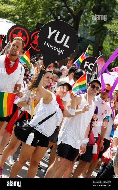 Air Canada Employees Participate In The Montreal Pride Paradequebec