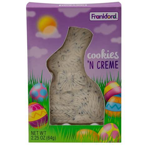 Frankford Easter Solid Cookies N Crème Candy Rabbit 225 Ounces