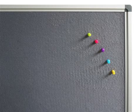 Premium Grey Fabric Office Pin Board 900x600