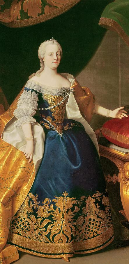 Portrait Of The Empress Maria Theresa Of Austria Painting By Martin