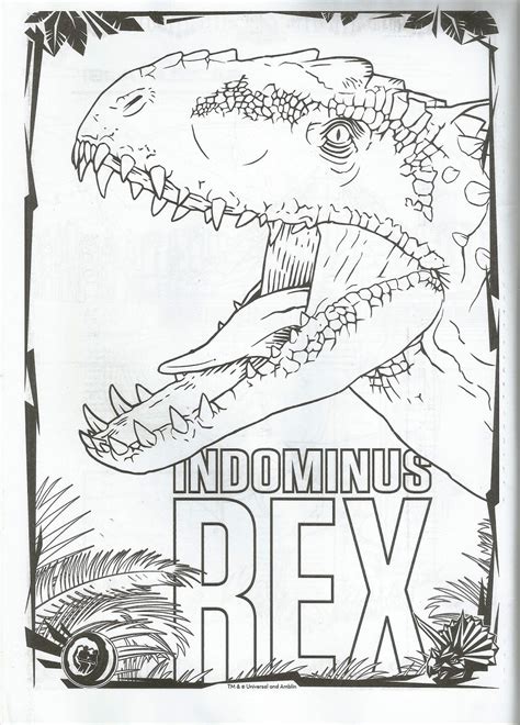 Jurassic World Dibujos Para Colorear Para Ni Os Ccb