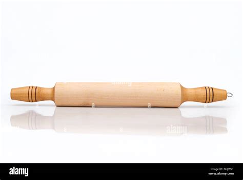 Wooden Kitchen Rolling Pin Stock Photo Alamy