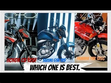 Comparison Of Suzuki Gsx Honda Cb F And Yamaha Ybr G Bike