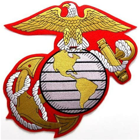Us Marine Corps Embroidered Large Insignia Patch Usmc Military Eagle