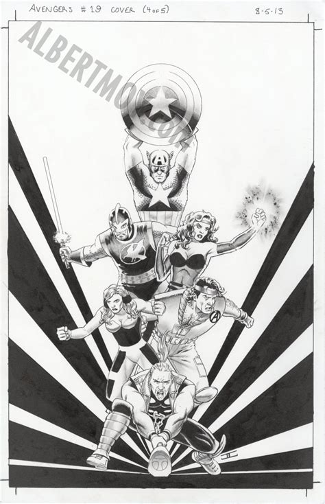 Albert Moy Original Comic Art Uncanny Avengers By John Cassaday