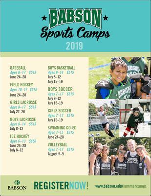 BABSON SUMMER SPORTS CAMP Updated April 2024 Wellesley