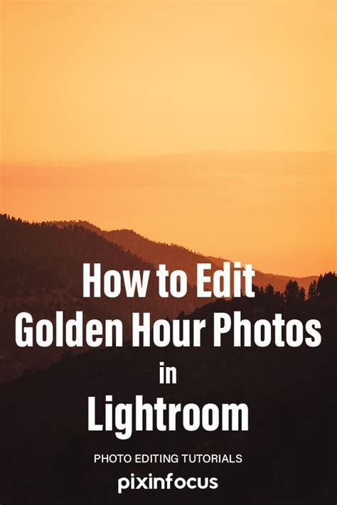These presets can be used in any version of. Lightroom Editing Tips for Golden Hour Photos en 2020 ...