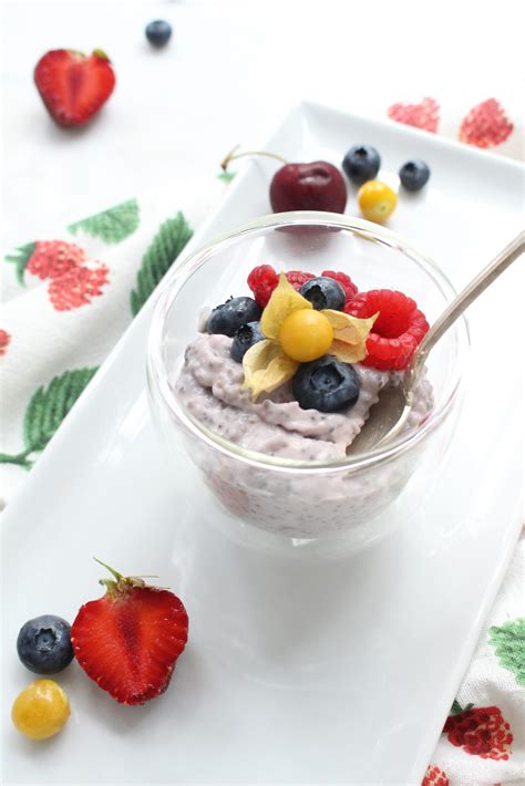 Coconut Chia Yogurt Pudding With Berries Conscious Cooking