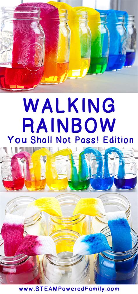 Walking Rainbow Science Experiment You Shall Not Pass In 2020