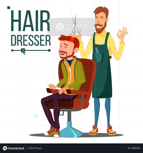 Best Premium Hairdresser Illustration Download In Png And Vector Format