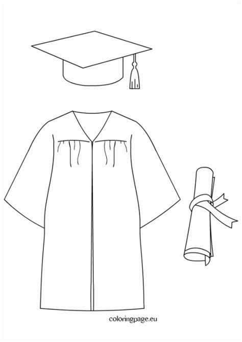 Graduation Hat Coloring Pages