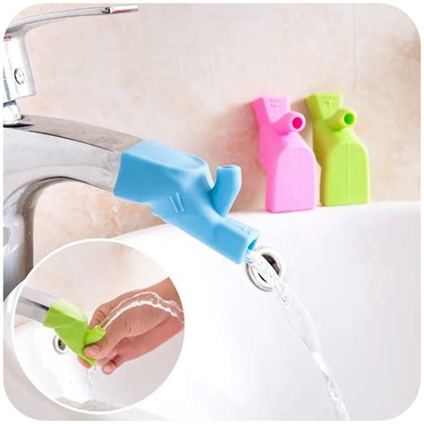 Kids Silicone Faucet Extender Soft Silicone Kitchen Sink Handle