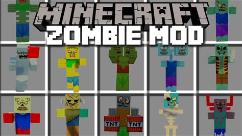 Minecraft More Zombies Mod Fight And Survive The Zombies Minecraft