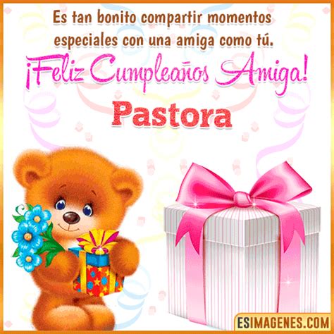 Feliz Cumpleaños Amiga Pastora