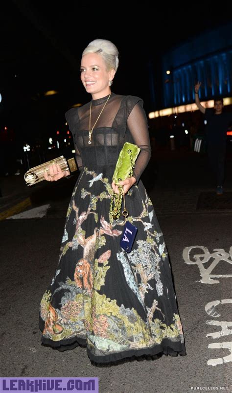 Leaked Lily Allen Flashes Her Boobs In See Through