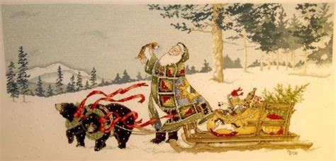 Making patterns is half the fun of cross stitch, so you're onto a good start. peggy abrams international santa's | Smoky Mountain ...