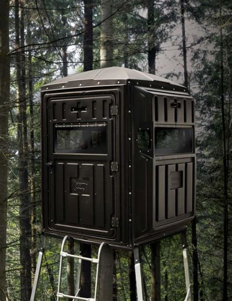 Whitetail 2 Person Blind With 10 Galvanized Qp Kit Advantage Hunting