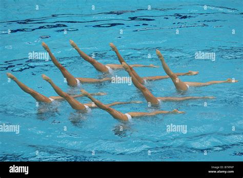 China Team Group Chn August 22 2008 Synchronized Swimming Beijing 2008