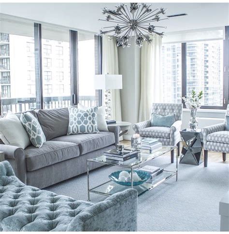 Grey And Silver Living Room Decor Apartment Interior Design Living