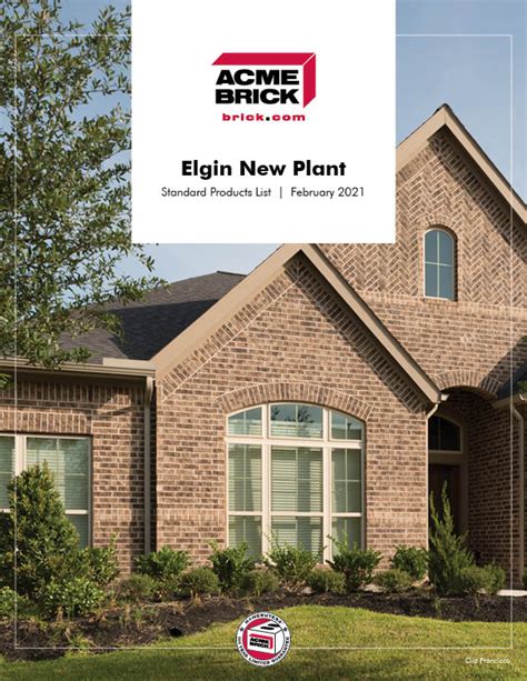 Acme Brick Residential Products Elgin New Plant