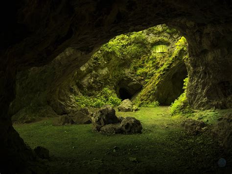 Free photo: Green Cave - Cave, Green, Landscape - Free Download - Jooinn