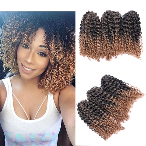 *marley hair is also frequently used with the crochet braiding method for extension looks as well. 8" Marley Braid Hair 3Pcs/Set Crochet Braids Curly ...